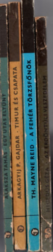 Alaksza Tams, Arkagyij P. Gajdar, Thomas Mayne Reid, Hegeds Gza - 4 db Delfin knyv ( egytt ) 1. Egy utas eltnt, 2. Timur s csapata, 3. A fehr trzsfnk, 4. Az erdntli veszedelem.