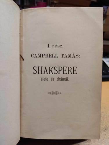 Husz�r P�l, Dr. Kov�cs S. J�nos , Zempl�ni �rp�d, Keszler J�zsef Campbell Tam�s (szerk.) - 4 m�, 1 k�tetben: Shakspere �lete �s dr�m�i + A mi v�rmegy�nk + Zempl�ni �rp�d k�ltem�nyei + A jellem a m�v�szetben
