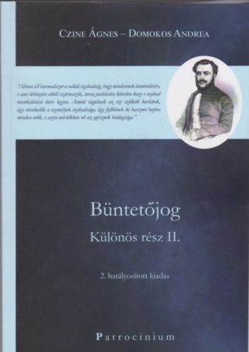 Domokos Andrea Czine �gnes dr - B�ntet�jog - K�l�n�s r�sz II.