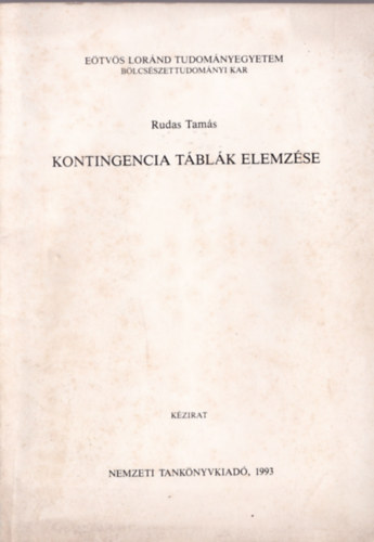 Rudas Tam�s - Kontingencia t�bl�k elemz�se