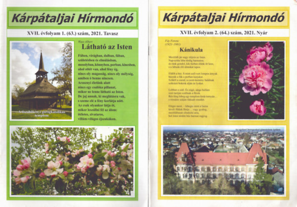 Fzesi Magda  (fszerk.) - Krptaljai Hrmond XVII. vfolyam 2021. teljes (1-4. szm)