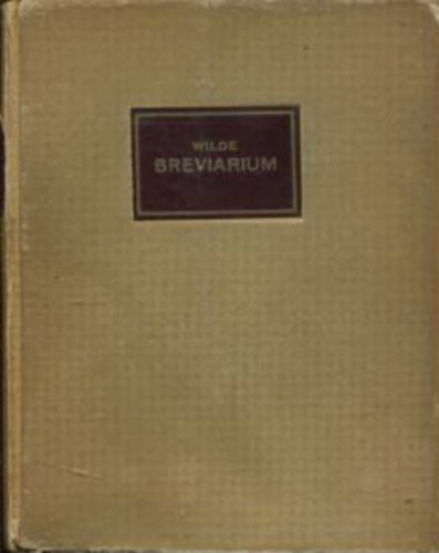 Cserna Andor - Wilde-brevirium