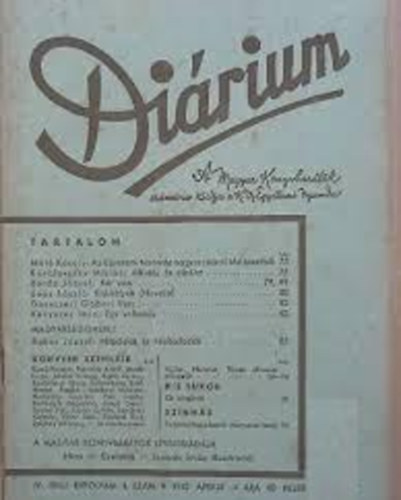 Máté Károly-Kenyeres Imre - Diárium-1942.augusztus