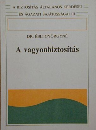 Dr. bli Gyrgyn - A vagyonbiztosts