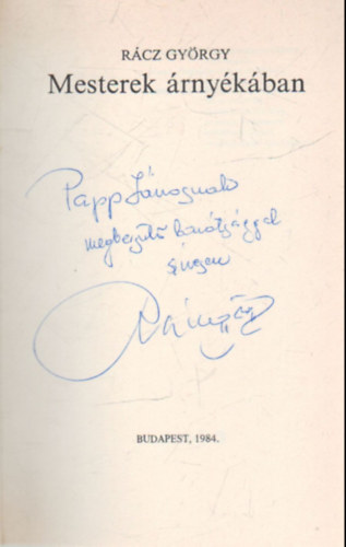 R�cz Gy�rgy - Mesterek �rny�k�ban