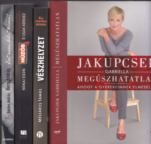 4 db riportkönyv: Megúszhatatlan + Vészhelyzet + Húzós + Ezt nem lehet leírni!