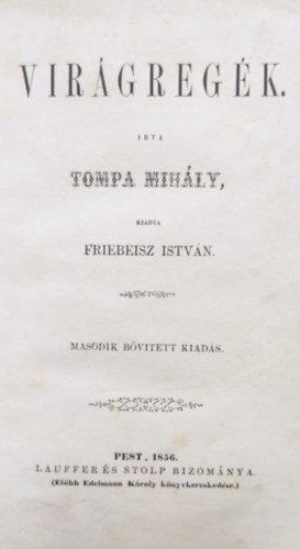 Tompa Mih�ly - Vir�greg�k