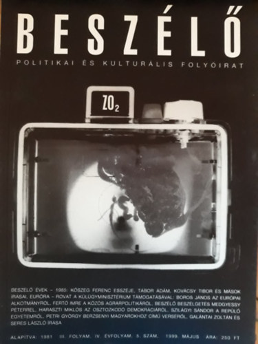 Kiss Ilona (szerk.) - Beszélő - Politikai és kulturális folyóirat 1999. május