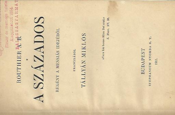 Routhier A.B. - A sz�zados