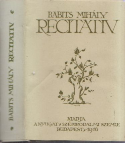 Babits Mihly - Recitativ (miniknyv)