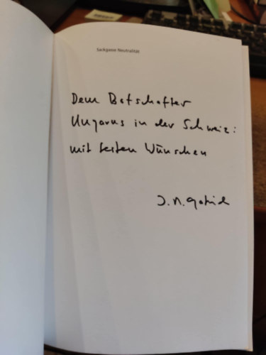 Jürg Martin Gabriel - Sackgasse neutralität