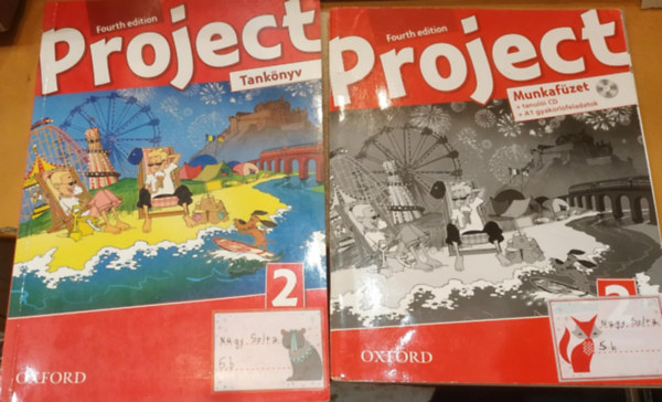 Rod Fricker, Elekes Katalin Tom Hutchinson - 2 db Project 2 Fourth Edition: Tank�nyv (OX-4022620) + Munkaf�zet (OX-4764919)