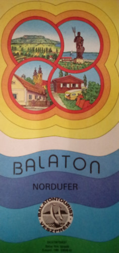 Barcza Imre - Balaton térkép / Nordufer /