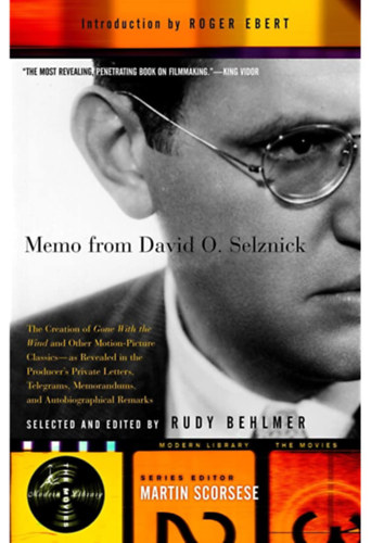 Rudy Behlmer - Memo from David O.Selznick