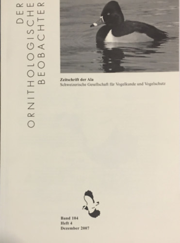 Peter Knaus - Der Ornithologische Beobachter: Zeitschrift der ALA - Band 104 Heft 4 (Dezember 2007)