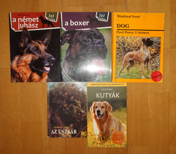 G�czi Zolt�n, Winfried Nouc, Hargitai Judit - 5 kiadv�ny a kuty�kr�l: Kuty�k, A boxer 1x1, A n�metjuh�sz 1x1, Az uszk�r, Dog
