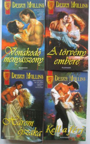 Debra Mullins - 4 db Debra Mullins (Kell a férj, Vonakodó menyasszony, A törvény embere, Három éjszaka)