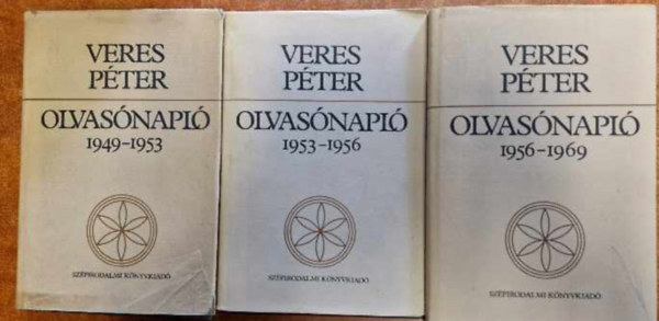 Veres Pter - Veres Pter Olvasnapl 3 db (1949-1953 + 1953-1956+1956-69