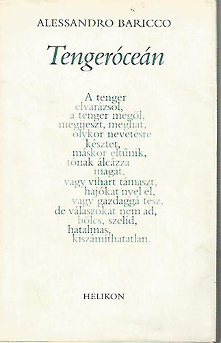 Alessandro Baricco - Tenger�ce�n