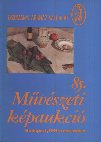 B�V: 85. m�v�szeti k�paukci� (Budapest 1991. szeptember)