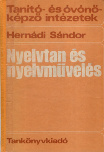 Herndi Sndor - Nyelvtan s nyelvmvels