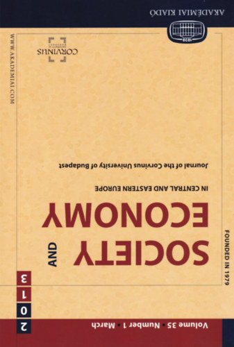 Csáki Csaba (szerk.) - Society and Economy in central and eastern Europe 2013
