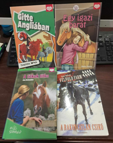 Zoe Kelvedon, Therese Mohn, Malin Stehn Jenny Oldfield - 4 db-os lovas knyvcsomag: Egy igazi bart+Gitte Angliban+A titkok titka+Flhold farm