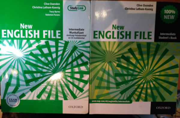 Tracy Byrne, Kelemen Ferenc Oxenden Clive- Latham-Koenig C. - New English File Intermediate Munkafzet rettsgi feladatokkal s CD mellklettel + Intermediate Student's Book+Intermediate Teacher's Book