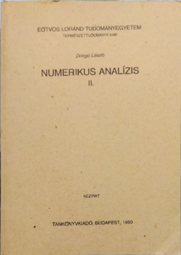 Dring Lszl - Numerikus analzis II.