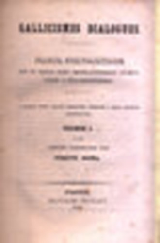 Peschier A. - Gallicismes dialogues (Francia nyelvsaj�ts�gok)