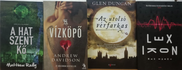 Andrew Davidson, Matthew Reilly, Max Barry Glen Duncan - Szrakoztat irodalmi knyvcsomag