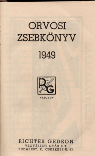 Orvosi zsebkönyv 1949