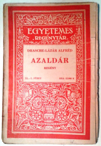 Drasche-L�z�r Alfr�d - Azald�r