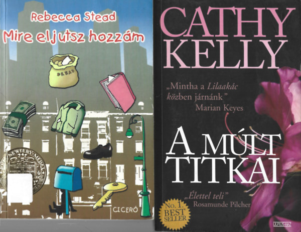 2  db knyv, Rebecca Stead: Mire eljutsz hozzm, Cathy Kelly: A mlt titkai