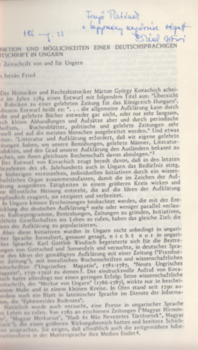 Hans Lemberg, Edith Rosenstrauch-K�nigsberg Fried Istv�n - Zeitschriften und Zeitungen des 18. und 19. Jahrhunderts in Mittel - und Osteuropa (Dedik�lt)