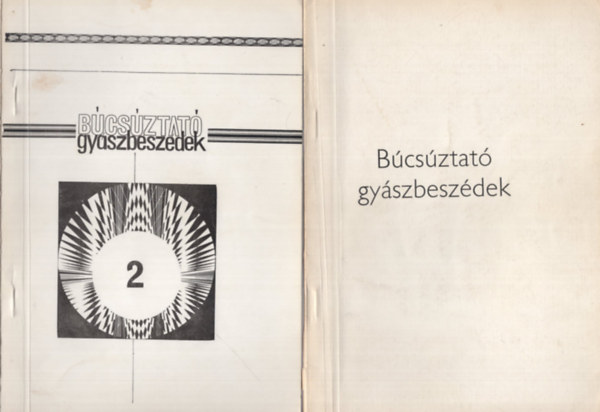Búcsúztató gyászbeszédek I-II - Kézirat