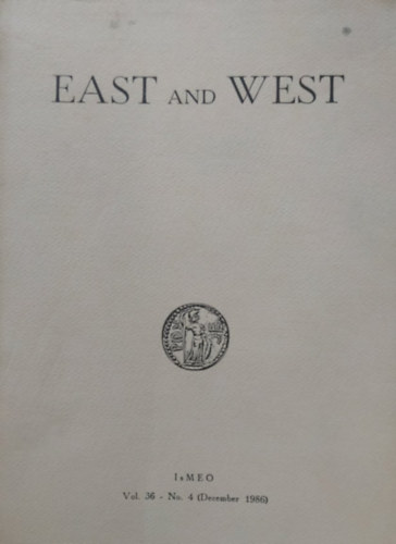 Giuseppe Tucci - East and West IsMEO Vol. 36 - No. 4 (December 1986)