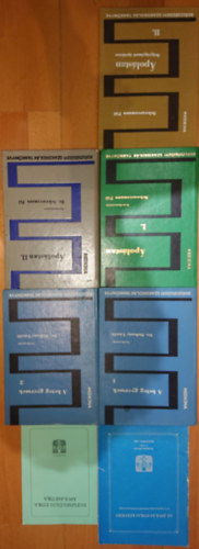 7 k�nyv, kiadv�ny a beteg- �s gyermek�pol�sr�l: Eg�szs�g�gyi etika - �pol�setika, Az �pol�s etikai k�rd�sei, �pol�stan I-II., �pol�stan - Belgy�gy�szati �pol�stan II., A beteg gyermek 1-2.