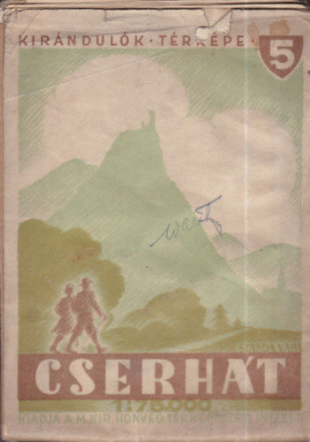 Kirndulk trkpe 5., Cserht, 1:75.000, 1939