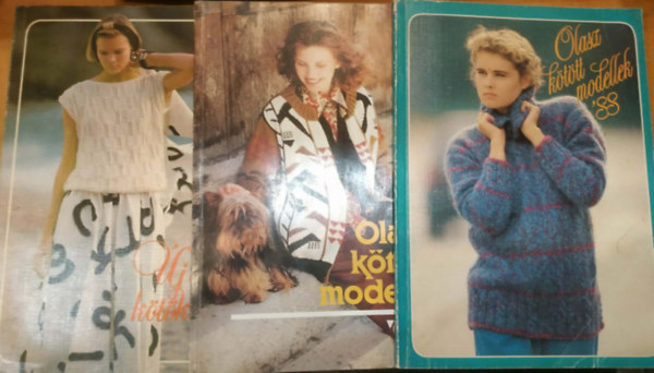 R�cz Julianna Szabados Erzs�bet - 3 db k�zimunka: Olasz k�t�tt modellek '88 + Olasz k�t�tt modellek '90 + �j olasz k�t�k�nyv +