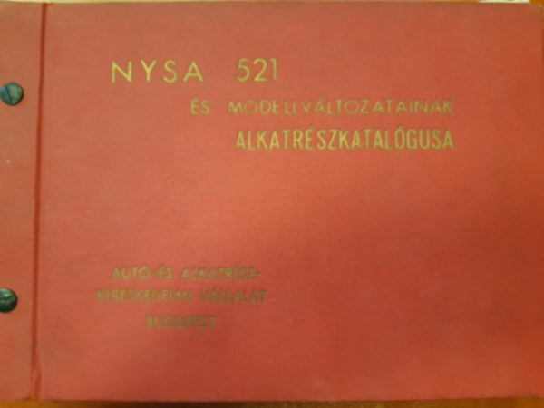 Nysa 521 s modellvltozatainak alkatrszkatalgusa