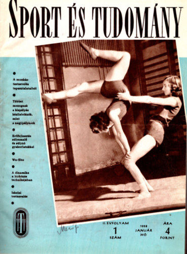 Dr. Hepp Ferenc  (szerk.) - Sport s tudomny 1958. vfolyam 1-12. sz.. (egybektve)