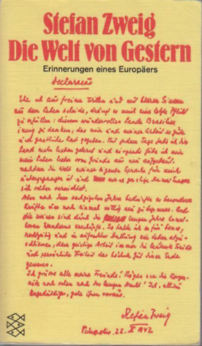 Stefan Zweig - Die welt von Gestern