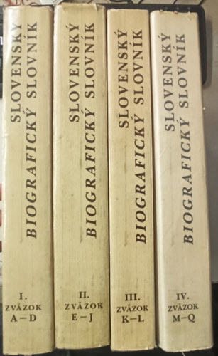 Slovensk� biografick� slovn�k I-IV (Szlov�k �letrajzi Sz�t�r I-IV)
