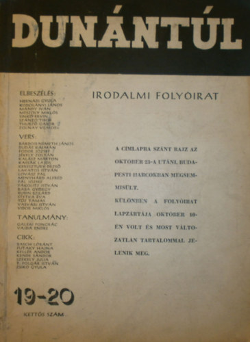 Sz�nt� Tibor  (szerk.) - Dun�nt�l V. �vfolyam 5-6. sz�m