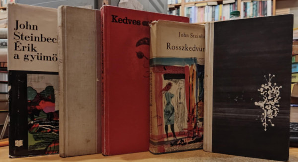 John Steinbeck - 5 db John Steinbeck: Volt egyszer egy hbor; Rosszkedvnk tele; Kedves csirkefogk; Egy mark arany; rik a gymlcs
