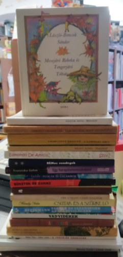 Charlotte Bront, Blint gnes, Tatay Sndor, Eric Knight, Mndy Ivn, Mricz Zsigmond - 20 db-os KNYVMENT AJNLAT, ifjsgi, mese: Lrms vizek+Zsombor s a rosszcsont Bob majmocska+A fogfjs vaddiszn+Lgy j mindhallig+Kalandorok knyve az llatokrl+Vad vidkek+Trsak s ellensgek az llatvilgban+Csutak