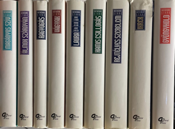Katherine Stone - 9 db Katherine Stone: Gyöngyhold + Ikrek + Rejtélyes szerelem + Hamis csillogás + Laura + Vágyak + Ragyogás + Álmok szárnyán + Magányos szív