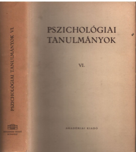 Dr. Gegesi Kiss Pl - Pszicholgiai tanulmnyok VI.