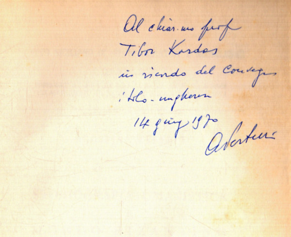 Agostino Pertusi - Storiografia Umanistica E Mondo Bizantino (dedikált)